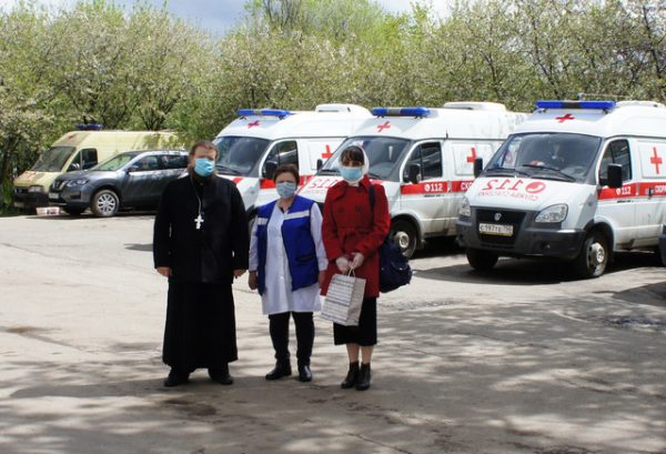Молебен на Домодедовской станции скорой помощи