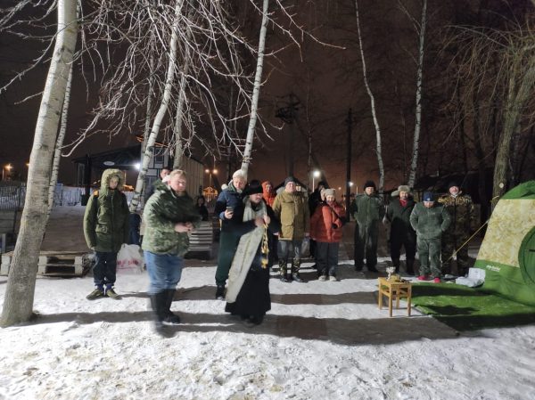 Освящение купели в шебанцево