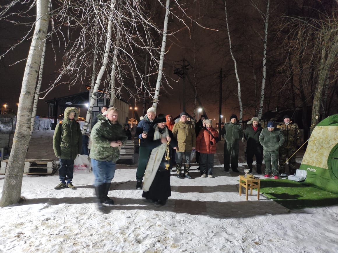 Освящение купели в шебанцево