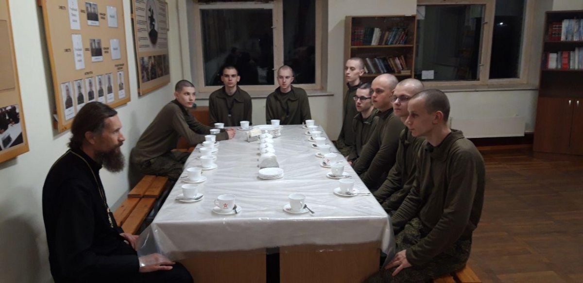Богослужение в восковой части с. Ильинское