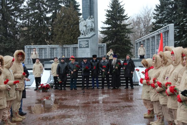 Митинг, посвященный Дню памяти воинов-интернационалистов в городе Домодедово.