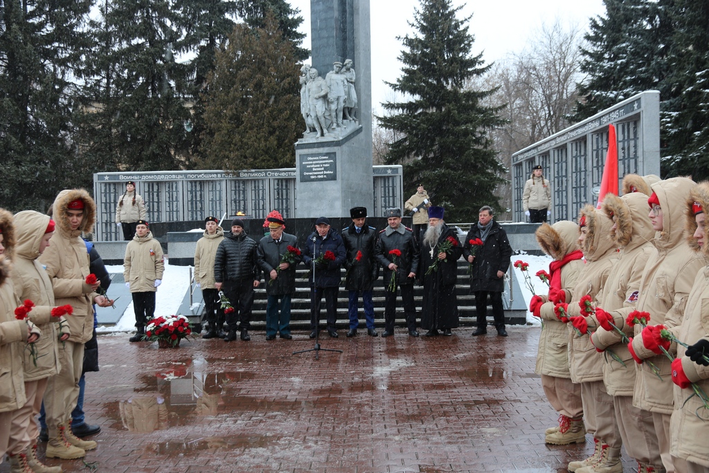 Митинг, посвященный Дню памяти воинов-интернационалистов в городе Домодедово.