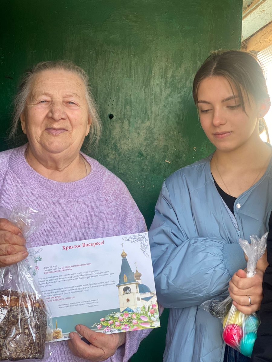 Благотворительная акция «Подарок к Пасхе» в Никольском храме с. Лямцино. — фото 2