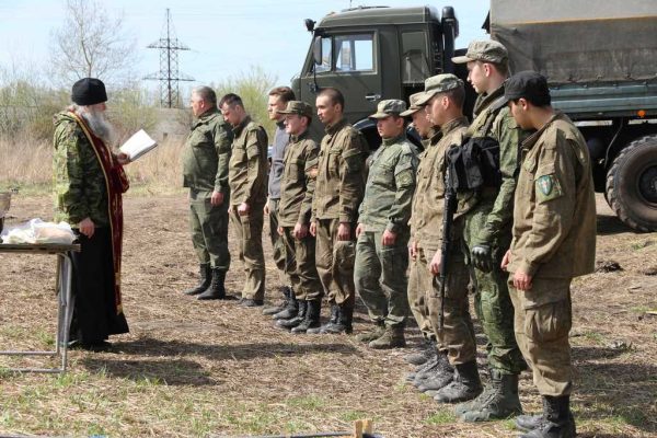 Пасхальное поздравление и пастырское окормление военнослужащих, находящихся в зоне СВО.