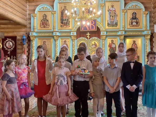 Детский Пасхальный праздник в храме иконы Божией Матери «Державная» мкр. Авиационный