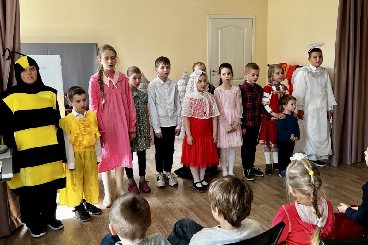 Детский пасхальный праздник в Крестовоздвиженском храме д. Сокольниково — фото 2