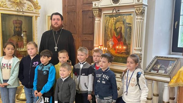 Беседа с учениками Ильинской СОШ в Ильинском храме с. Ильинское