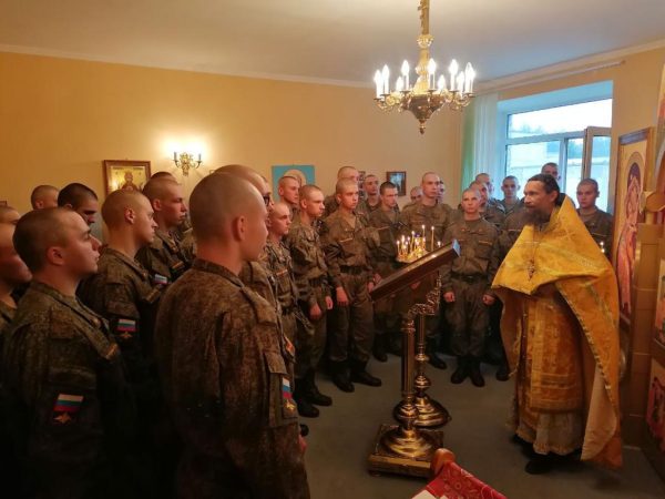 Литургия в войсковой части 65-ого межвидового учебного центра войск