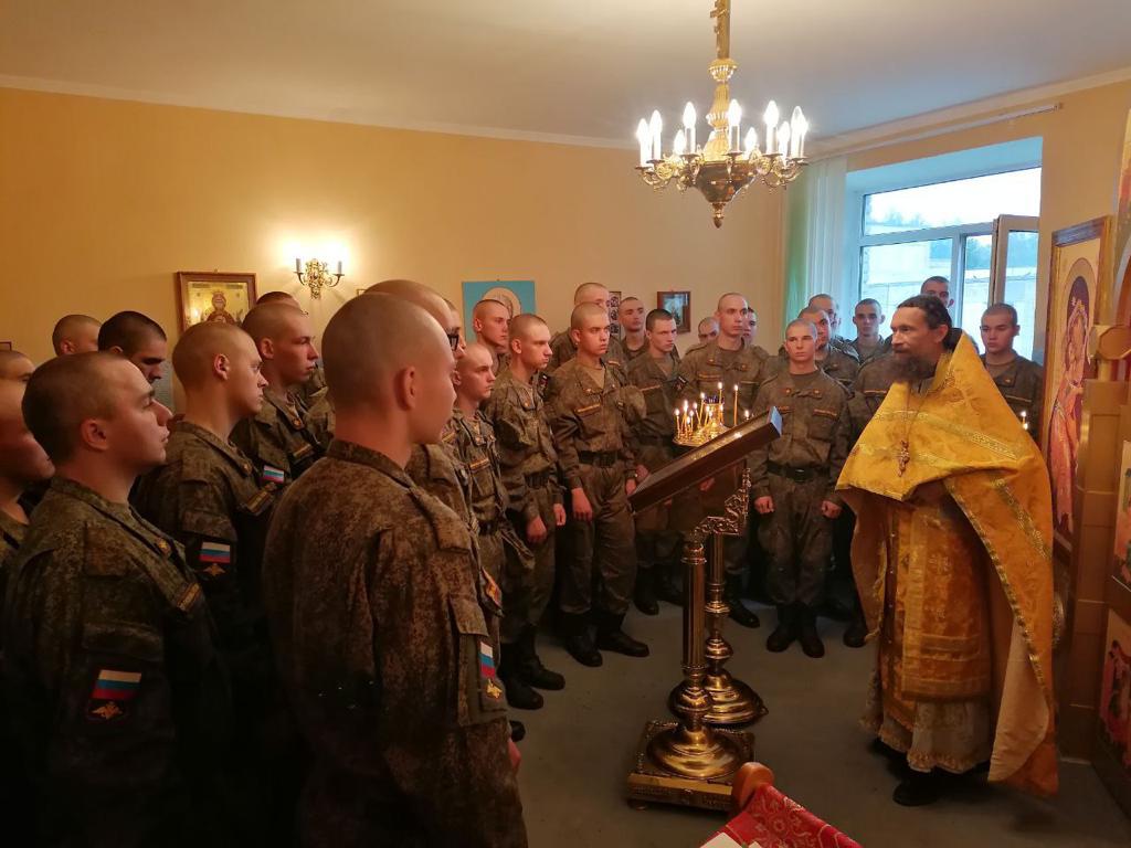 Литургия в войсковой части 65-ого межвидового учебного центра войск