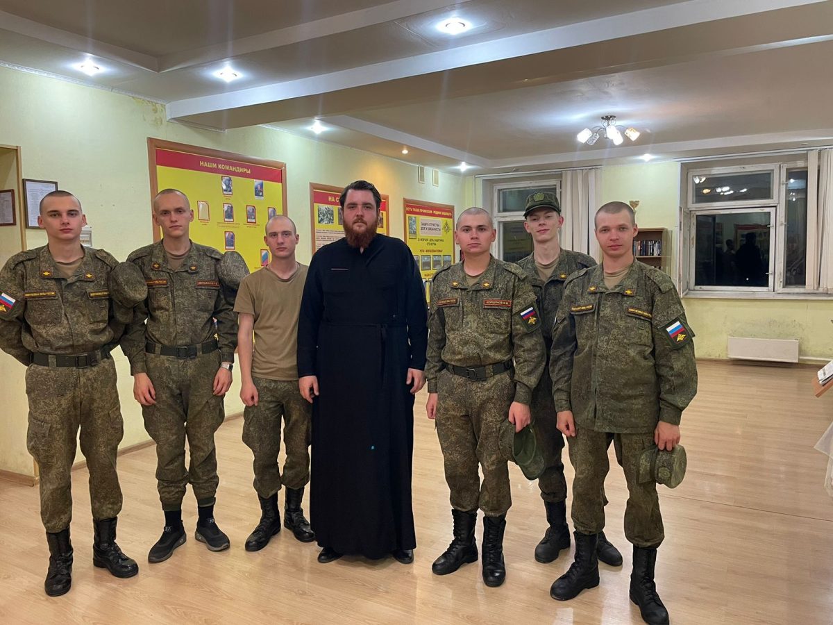 Посещение войсковой части села Ильинское