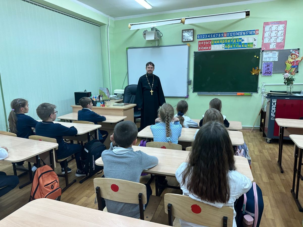 Беседа на тему «Роль Православного храма в моем городе, в моем селе» в Домодедовской школе №7 — фото 2