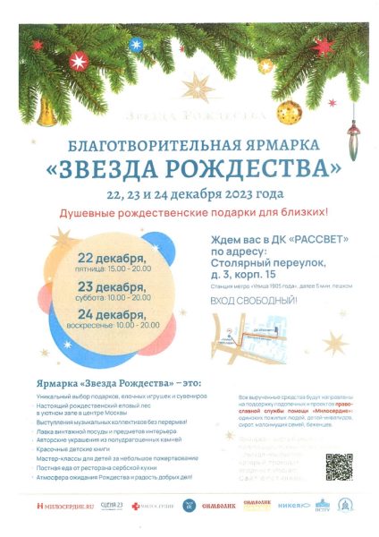 Благотворительная ярмарка «Звезда Рождества»