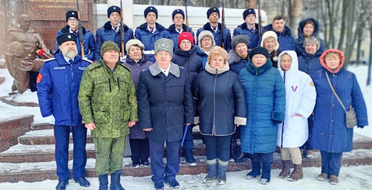 Митинг в День защитника Отечества в микрорайоне Авиационный г. Домодедово