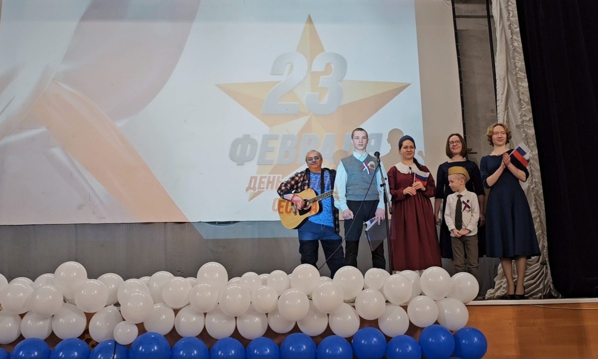 Концерт в честь дня защитника Отечества в войсковой части села Ильинское