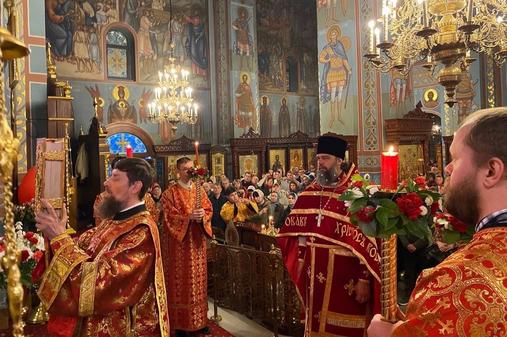 Пасха в соборе Всех святых в земле Русской просиявших г. Домодедово