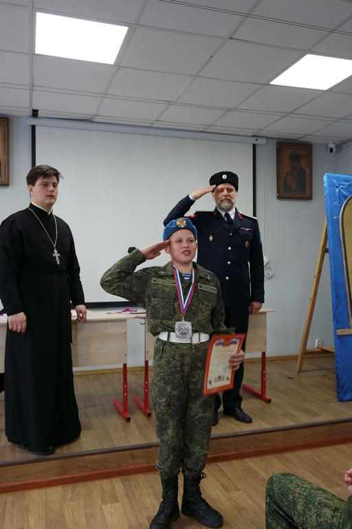 Празднование Пасхи курсантами Домодедовской православной дружины