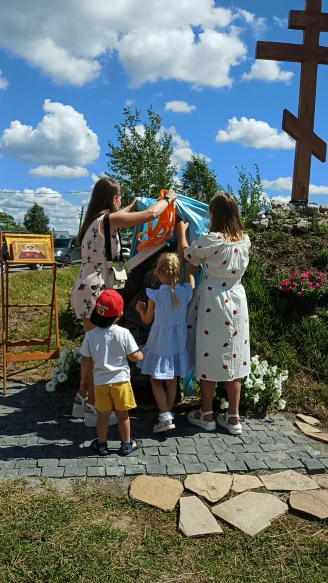 Открытие памятника игумении Магдалине в д. Степыгино — фото 2