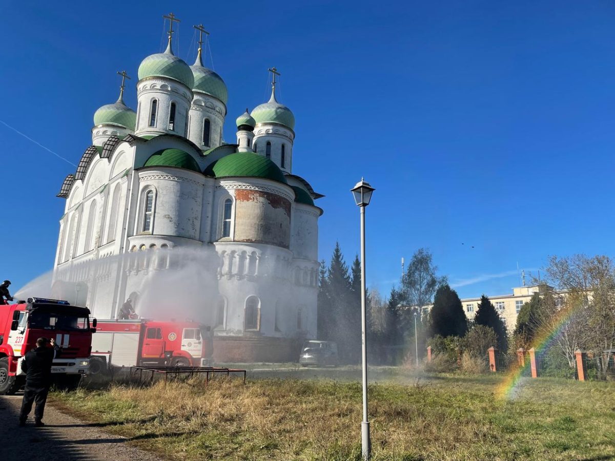 Мастер-класс от пожарных в Добрынихе