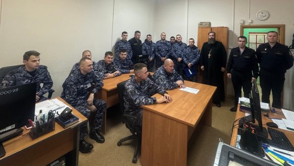 Встреча священника с сотрудниками Росгвардии г. Домодедово
