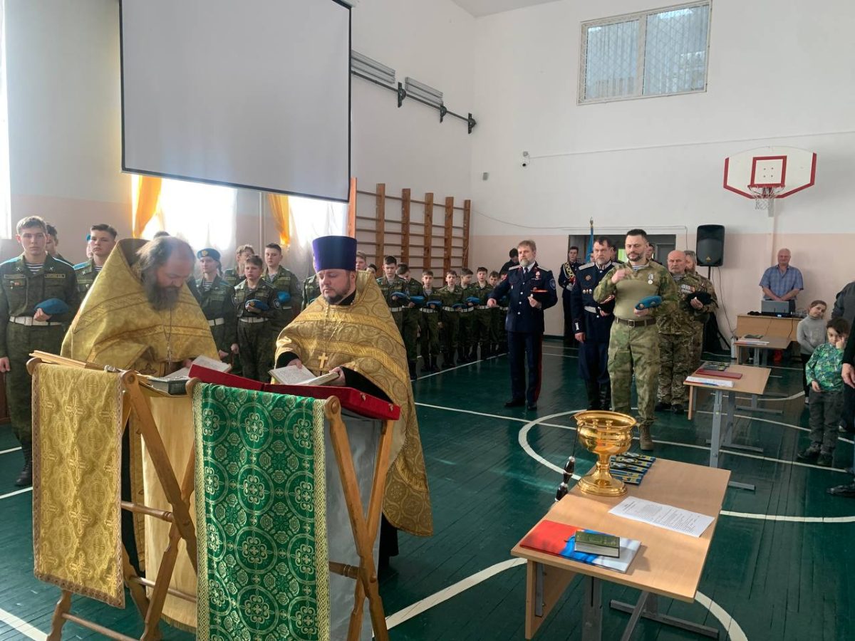 Присяга курсантов Домодедовской православной дружины