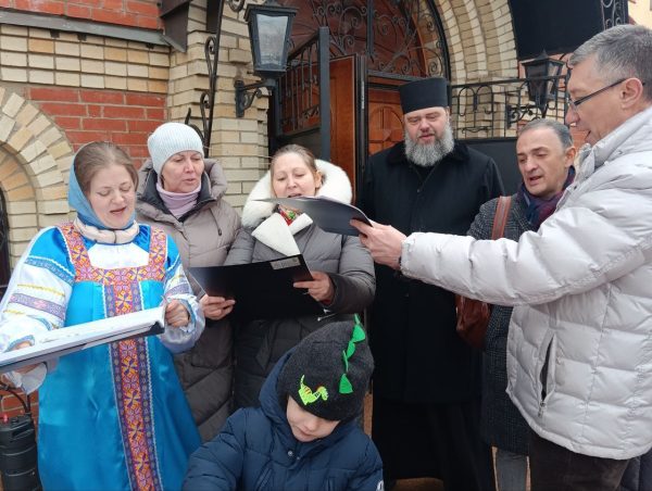 Празднование Масленицы в соборе Всех святых в земле Русской просиявших г. Домодедово